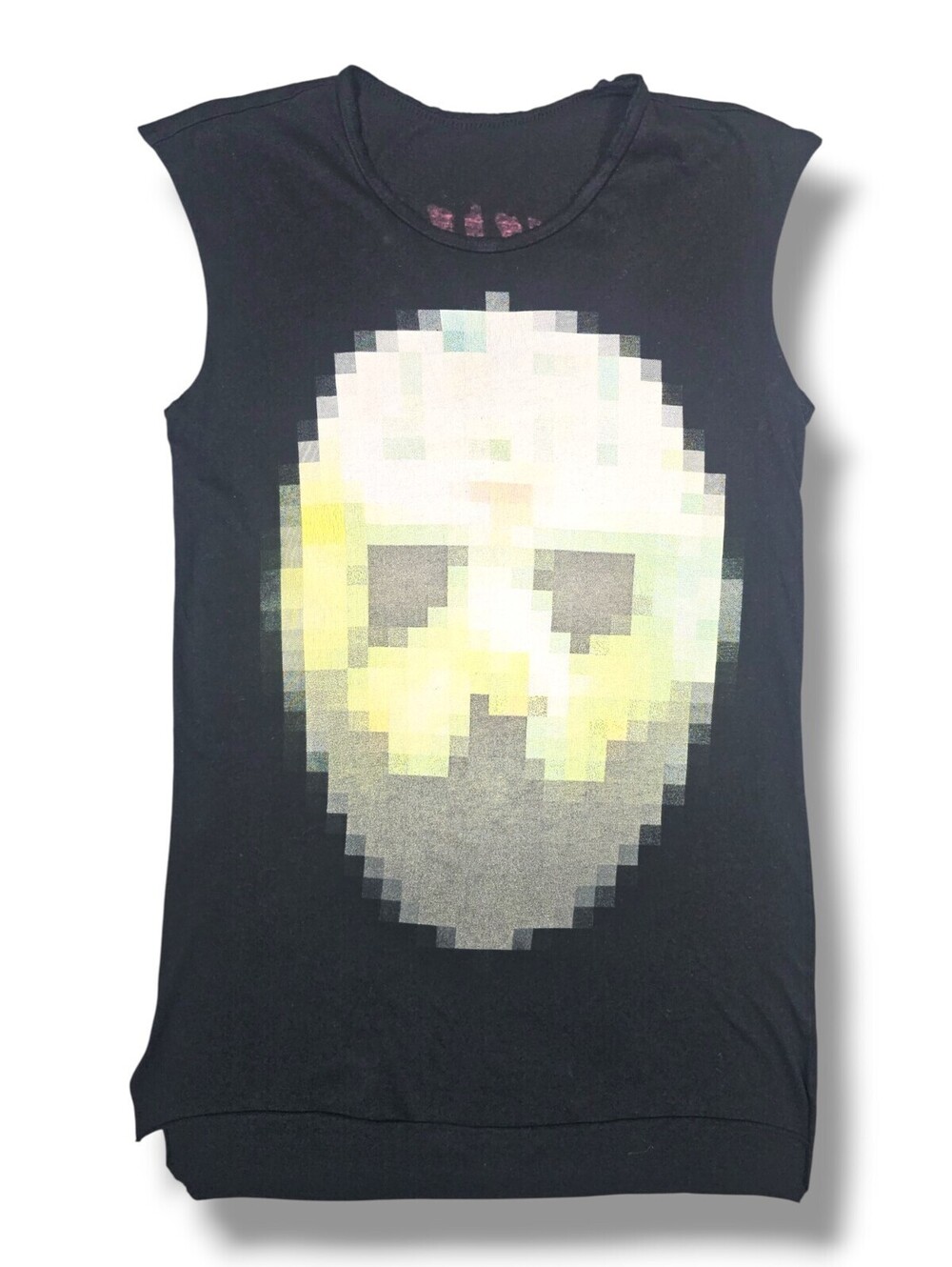 Kill City Black Pixelated Jason Voorhees Sleeveless Tee Punk Alt Horror Goth Med